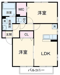 リビングタウン上野台D【2階】の間取り