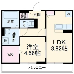 リアルコートE【1階】の間取り
