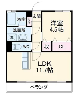 エルシード【1階】の間取り