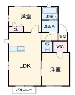 クレアA【201号室】の間取り