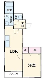 ポシブル【102号室】の間取り