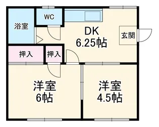 第2セントラルハイツ【1階】の間取り