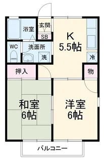 ラ・フォンテーヌ【101号室】の間取り