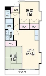 いづみマンション【206号室】の間取り