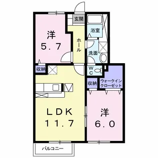 マ・メゾン【102号室】の間取り