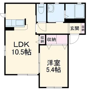 キャロッツC【2階】の間取り