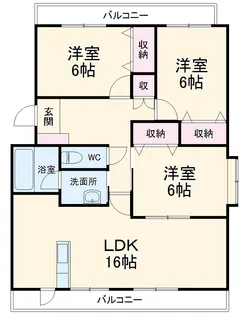 リジョンB【101号室】の間取り