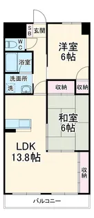 SOLE善明【6階】の間取り
