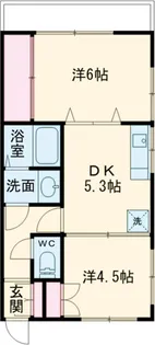 セラ若宮【203号室】の間取り