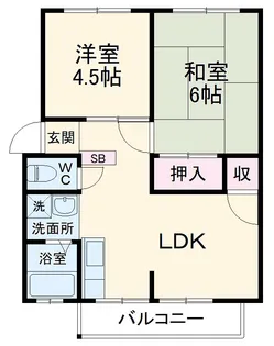昭英ハイツ A【202号室】の間取り