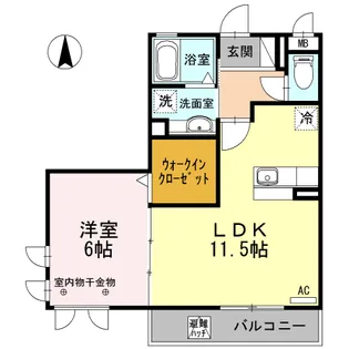 ファビュラス松下【1階】の間取り