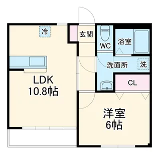 ライフイン重森【202号室】の間取り