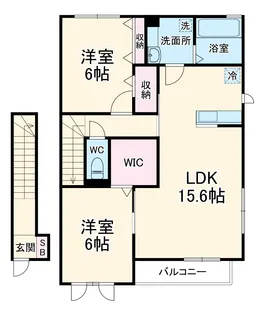 ベルミナールB【2階】の間取り