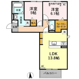 プリムヴェール【3階】の間取り