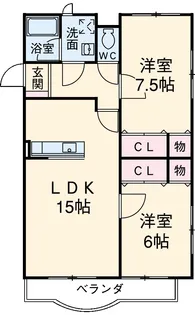 ロイヤルハイツ 壱番館【102号室】の間取り