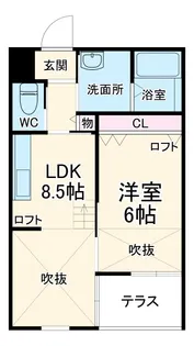 ヴィヴァクアトロ【2階】の間取り