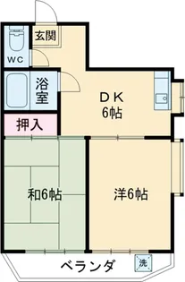 コスモドエル池上【3階】の間取り