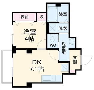 BRIM川原【1階】の間取り