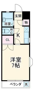 ヴィラージュOKADA【206号室】の間取り