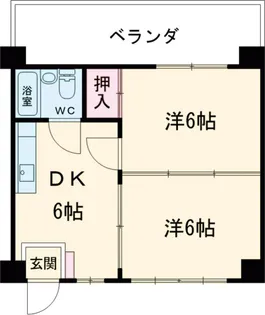 ケイコー港川マンション【306号室】の間取り