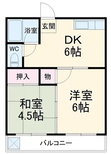 石塚ハウス A【202号室】の間取り
