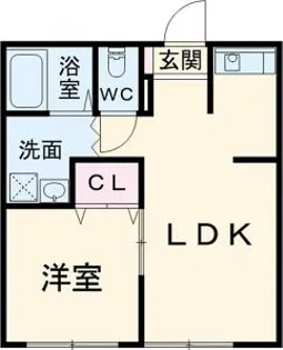 コーポ鈴森 A棟【205号室】の間取り