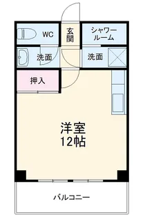 赤畑アパート【5-D号室】の間取り