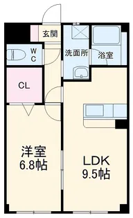 サングレイス【102号室】の間取り