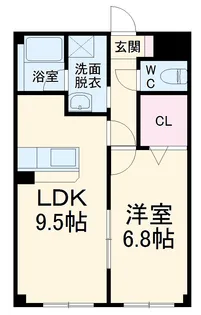 サングレイス【202号室】の間取り