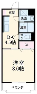 オンディーヌ【305号室】の間取り