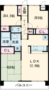 グランドールUNS【6階】の間取り