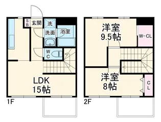 ハウズプラザ【107号室】の間取り