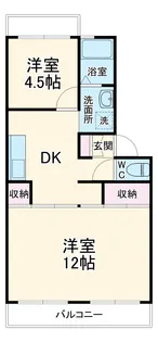 第2ヤマダマンション【1階】の間取り