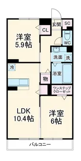 EastGARDEN綱島【3階】の間取り
