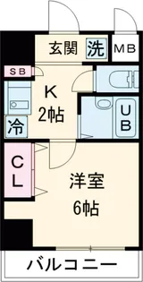 ビエラコート都立大学【11階】の間取り