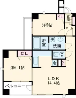 レジディア自由が丘【2階】の間取り