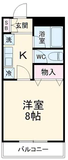 キャプテンビル【3A号室】の間取り