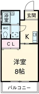 レインボウハイム【1階】の間取り