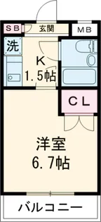 ジョイフル田園調布【2階】の間取り