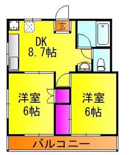 コーポミハル【2階】の間取り