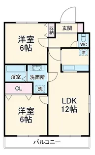 ラ・ファミーユ【2階】の間取り