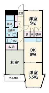 ニューグリーンマンション【307号室】の間取り