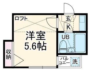 レオパレス綱島第6【2階】の間取り