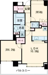 上野毛パーク・ホームズ アダージオ【4階】の間取り