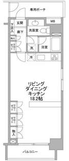東急ドエル・キルト三軒茶屋【2階】の間取り