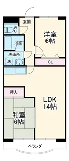 サンアルカディアS【105号室】の間取り