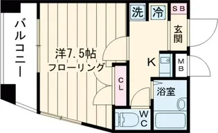 ステージファースト三宿【1階】の間取り