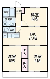 パークサイドハイムⅡ【403号室】の間取り