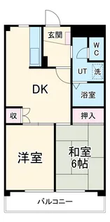 ヘルメス若宮【1階】の間取り