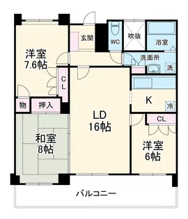 サンシャイン今伊勢【402号室】の間取り